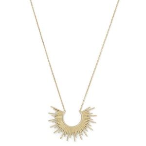 🌞 "Shine On!" 14 Kt Gold Plated Sunburst Necklace